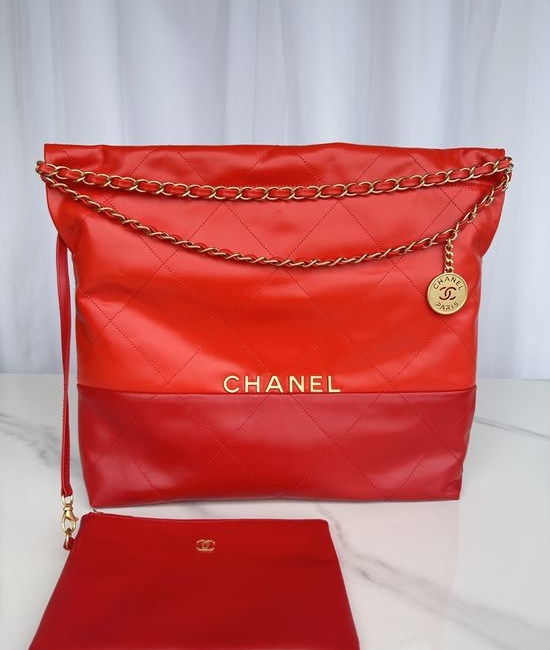 Chanel Leather Stitched Handbag AS3261