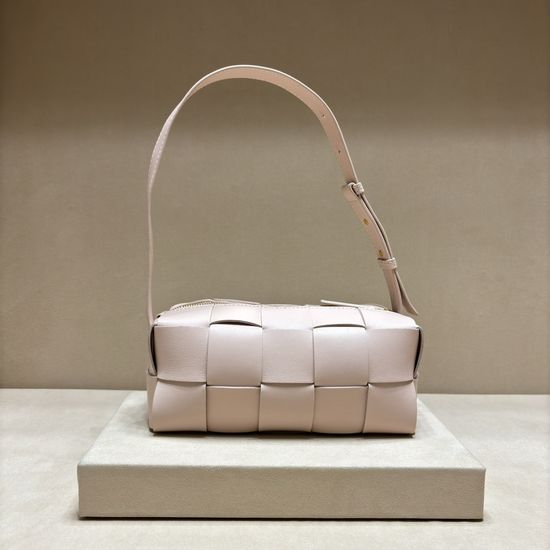 Bottega Veneta BRICK CASSETTE Woven Sheepskin Shoulder Bag 9305