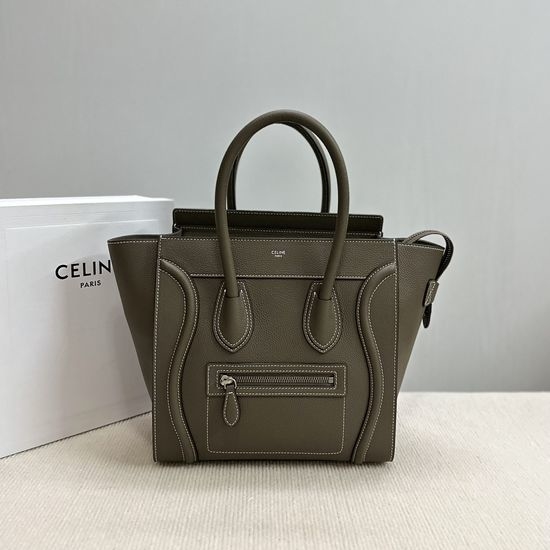Celine Luggage Bag Classic Litchi Grain Leather 189793