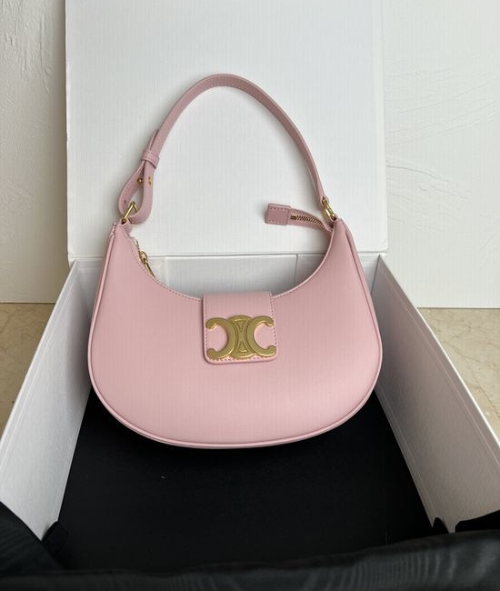 Celine Ava Logo Embossed Shoulder Bag 114493