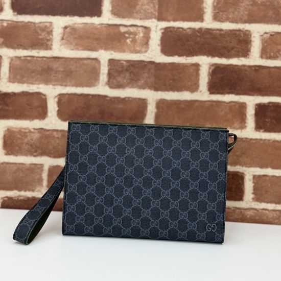 Gucci Jackie Black Green Leather Bag 768255