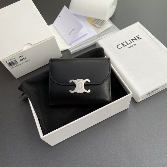 Celine TRIOMPHE Shiny Calfskin Wallet 10D782CQH.04LU782