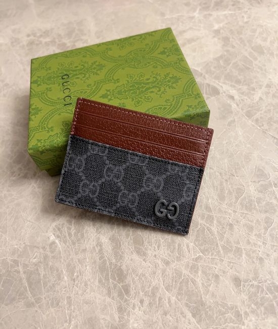 Gucci GG Supreme Canvas Card Holder 795230