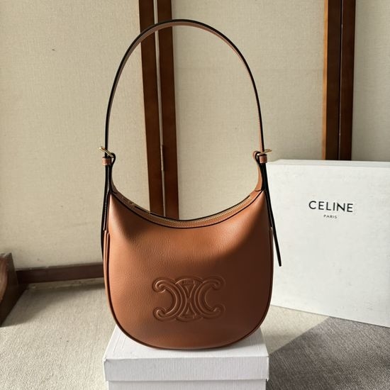 Celine Heloise Triomphe Leather Handbag 117253