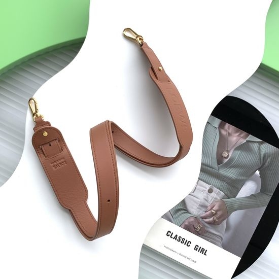 Loewe Classic Leather Padded Adjustable Shoulder Strap 005
