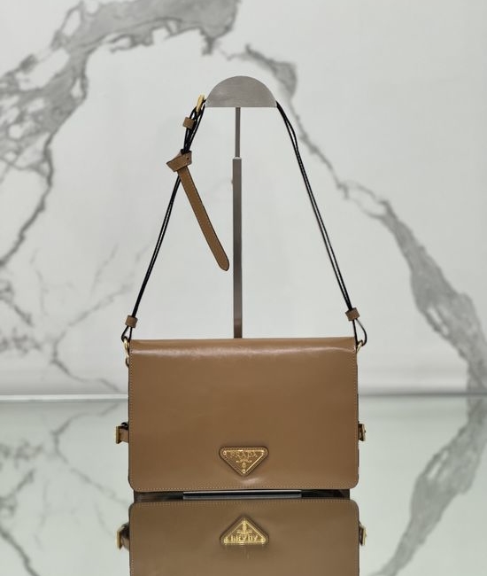 Prada Luxsot Patent Leather Messenger Bag 1BD082