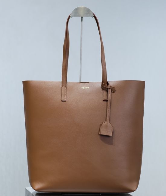 Yves Saint Laurent YSL Shopping Tote Caramel Leather Bag 600306