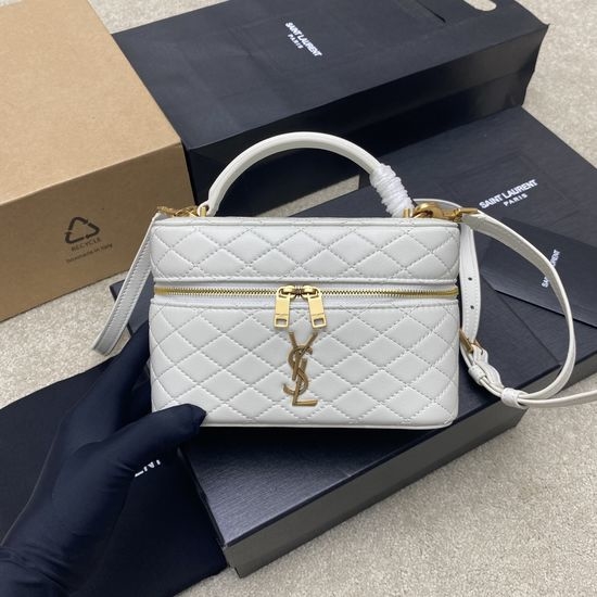 Yves Saint Laurent YSL Quilted Lambskin Shoulder Bag 766731