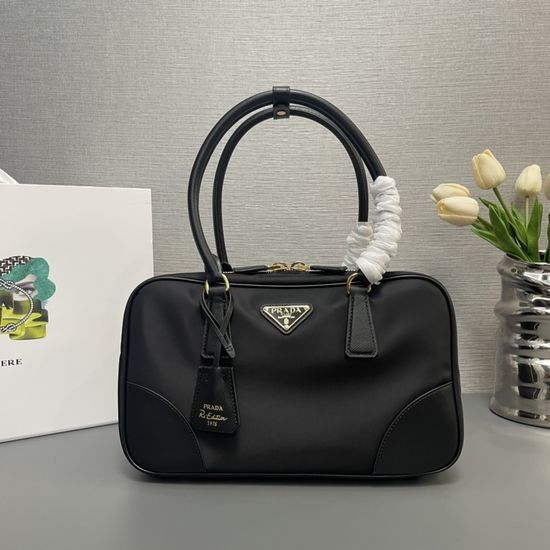 Prada Re-Nylon Medium Tote Bag with Saffiano Details 1BB115