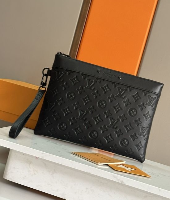 Louis Vuitton LV Pochette To-Go Monogram Shadow Leather Handbag M81570