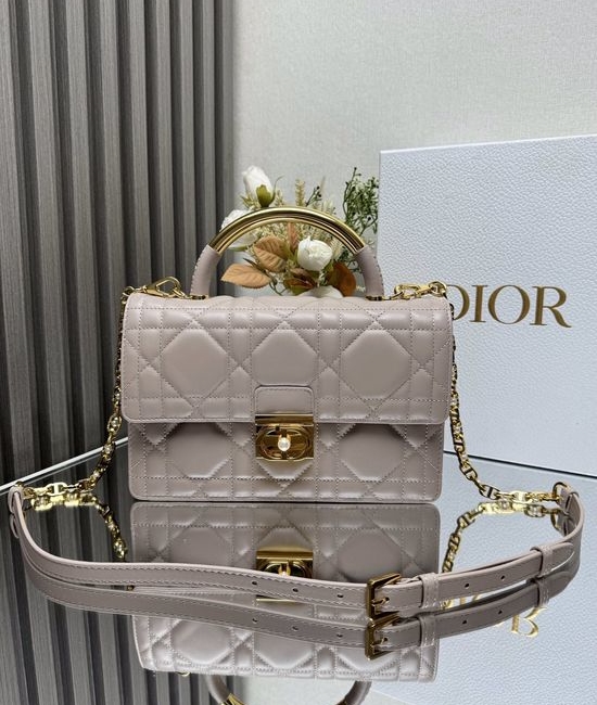 Christian Dior CD Ange Elegant Apricot Handbag 4402