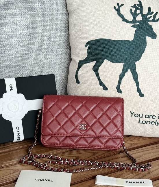 Chanel Lambskin Classic Magnetic Buckle Bag AP350
