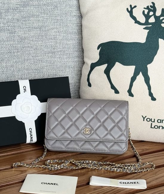 Chanel Lambskin Classic Magnetic Buckle Bag AP350