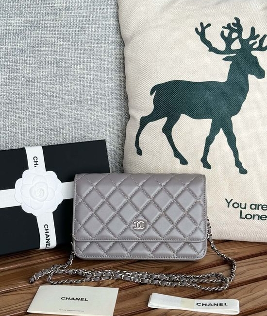 Chanel Lambskin Classic Magnetic Buckle Bag AP350