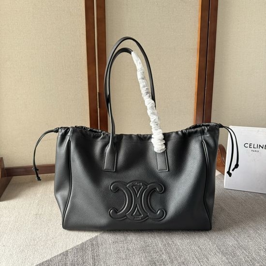 Celine CABAS TRIOMPHE Drawstring Tote Shoulder Bag 199973