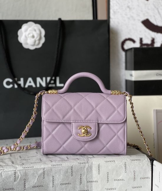 Chanel Caviar Leather Quilted Flap Bag AS4956