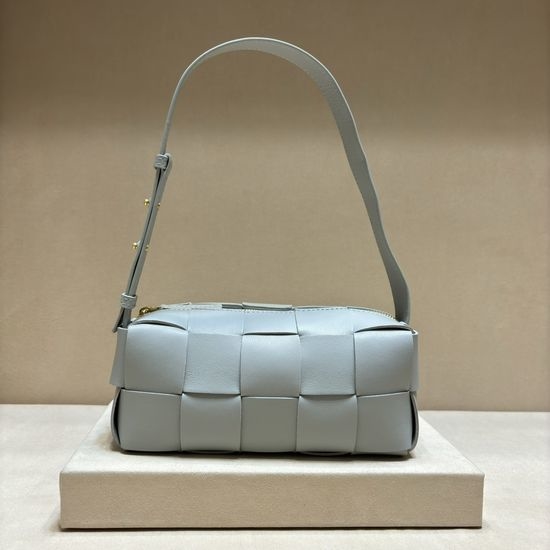 Bottega Veneta BV Brick Cassette Woven Sheepskin Shoulder Bag 9305