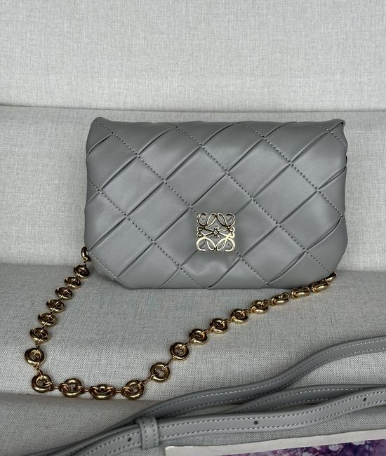 Loewe Puffer Goya Mini Lambskin Pleated Handbag 9702