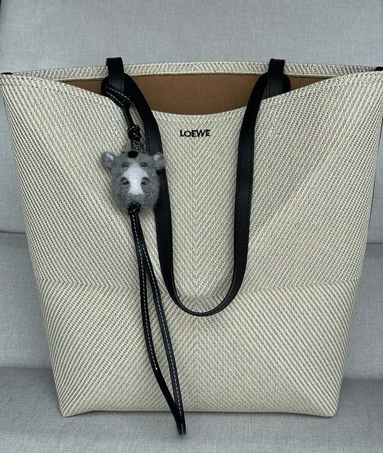 Loewe Puzzle Fold Cotton Jacquard Tote Bag 1762b