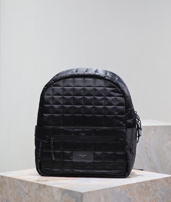 Yves Saint Laurent YSL Checkered Nylon Shoulder Backpack 623698