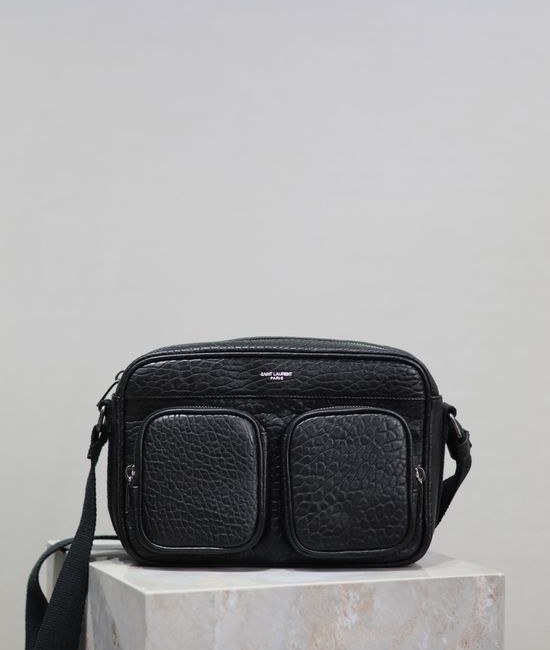 Yves Saint Laurent YSL CITY Lambskin Camera Crossbody Bag 729240