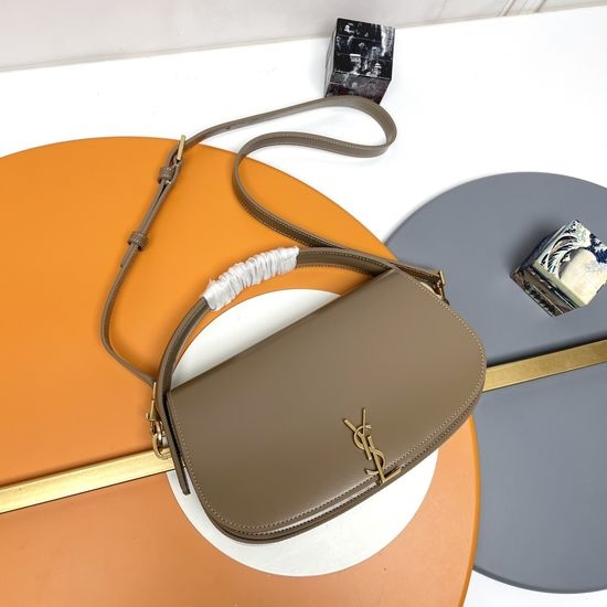 Yves Saint Laurent YSL VOLTAIRE Box Leather Satchel Bag 787671