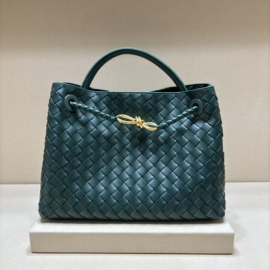 Bottega Veneta BV Andiamo Woven Leather Handbag 8463