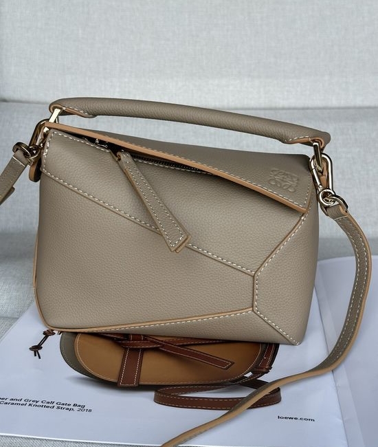 Loewe Puzzle Edge Satin Cowhide Mini Bag 3000b