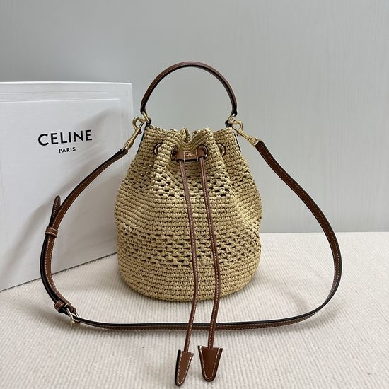 Celine CLARA Classic Woven Basket Handbag 117862