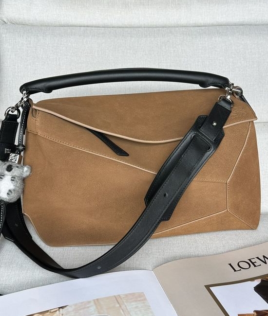 Loewe Puzzle Large Suede Handbag 8503