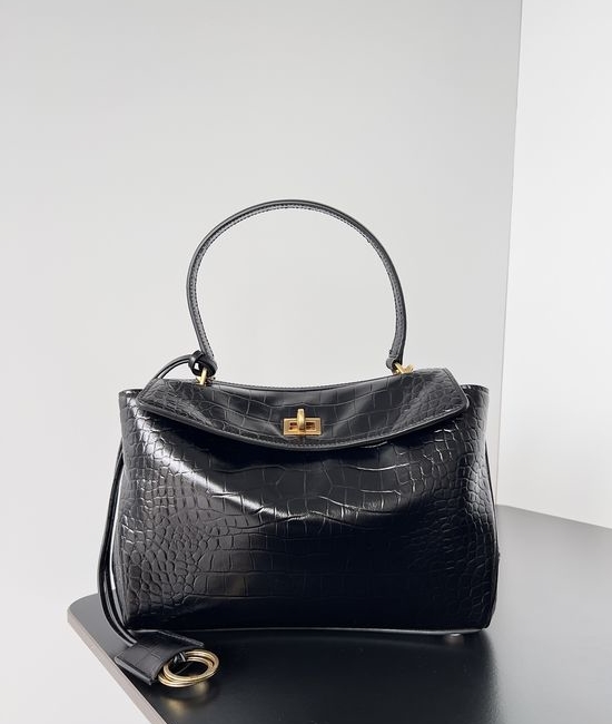 Balenciaga Rodeo Large Leather Tote Bag