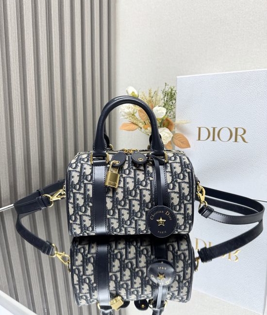 Christian Dior CD Groove Oblique Tote Handbag 1364