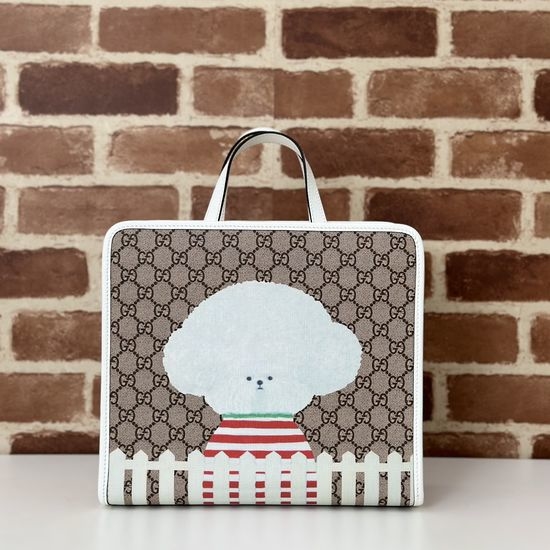Gucci Dog Print Handbag 605614