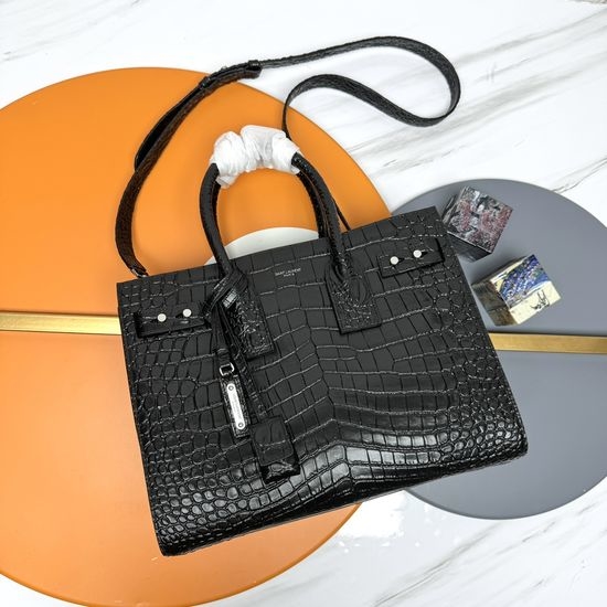 Yves Saint Laurent YSL Sac De Jour Crocodile Texture Bag 464960E