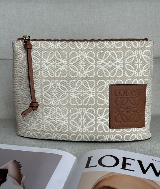Loewe Anagram Jacquard Canvas Pouch 202