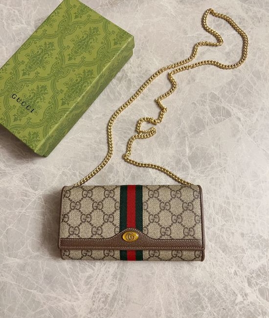 Gucci Ophidia Canvas Chain Crossbody Bag 546592