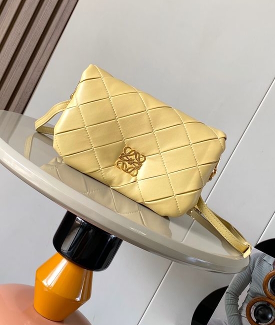 Loewe Puffer Goya Nappa Leather Mini Bag Butter Yellow 8144