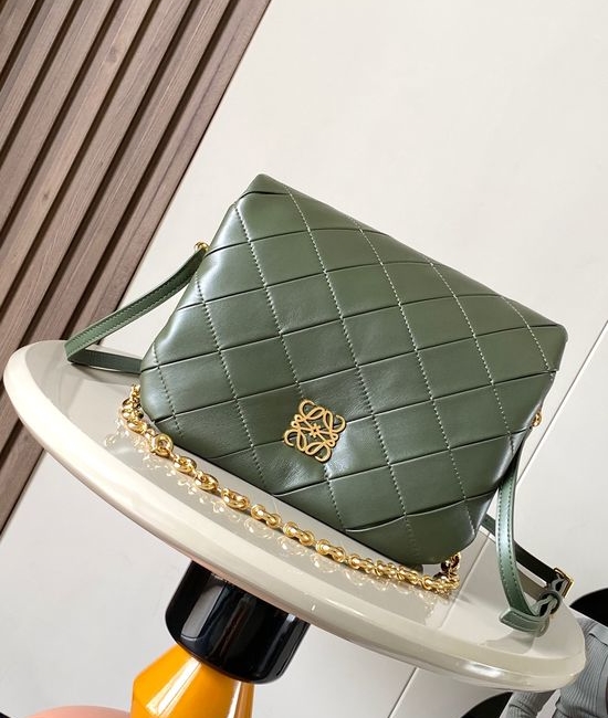 Loewe Puffer Goya Ruched Nappa Leather Handbag 9076