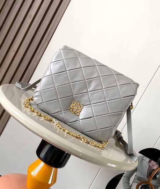 Loewe Puffer Goya Ruched Nappa Leather Handbag 9076