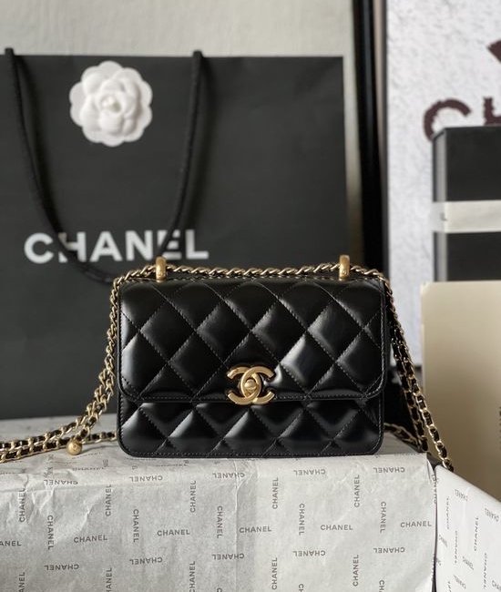 Chanel Small Golden Bead Flap Bag AS2615