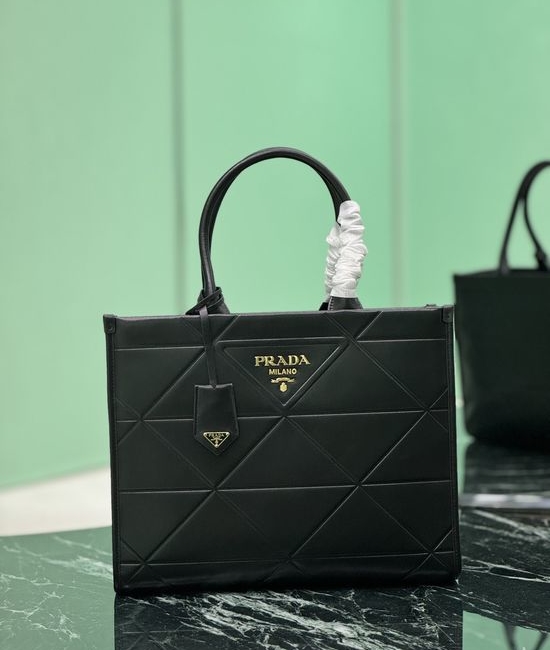 Prada Quilted Triangle Medium Tote Bag 1BA378