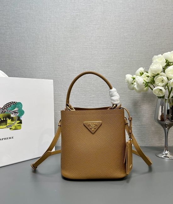 Prada Saffiano Leather Mini Bucket Bag 1BA217
