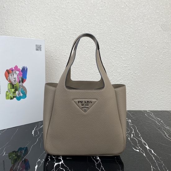 Prada Panier Leather Bucket Tote Bag 1BG335