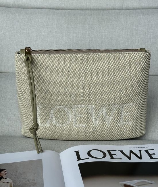 Loewe Anagram Jacquard Leather Pouch 202