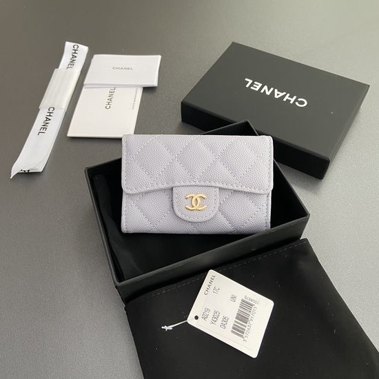Chanel Leather Zip Pocket Wallet AP0219
