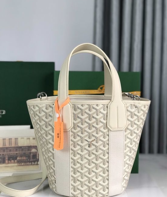 Maison Goyard Belharra Sand Canvas Beach Bag 8141