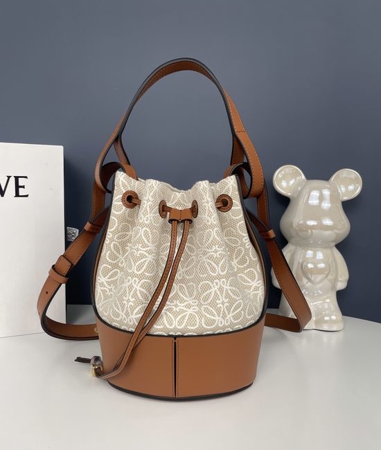 Loewe Balloon Canvas Bucket Bag 9083