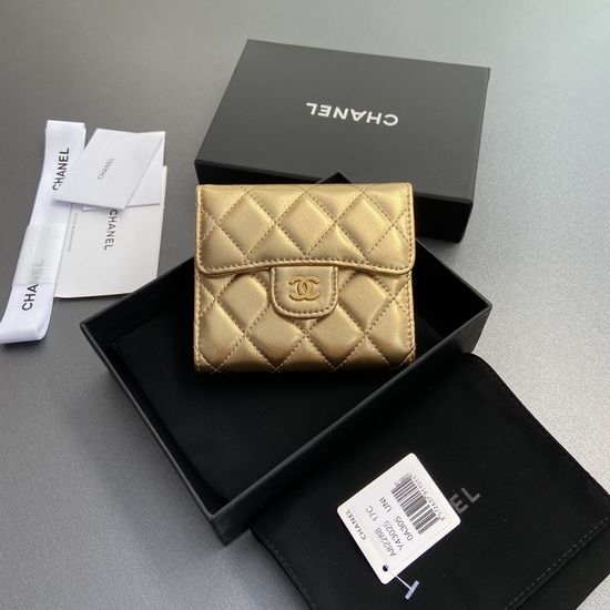 Chanel Lambskin Gold Hardware Wallet 82288