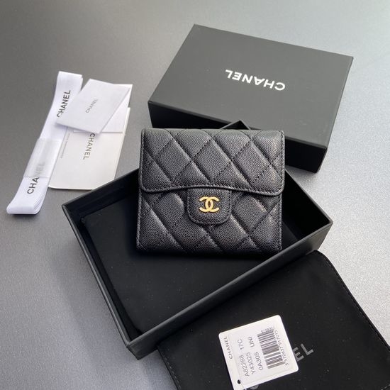 Chanel Wallet Grain Embossed Leather 82288