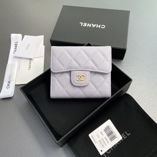 Chanel Grained Leather Cardholder Wallet 82288